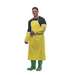 KleenGuard A70 Chemical Spray Protection Bib Apron, Yellow, 44 in